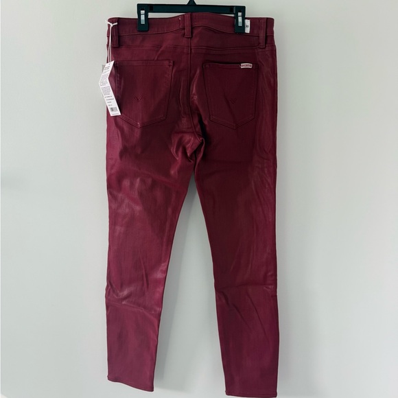 Brand new Hudson Jeans Size 30 Natalie Midrise Super Skinny Ankle in Bordeaux - Picture 2 of 3